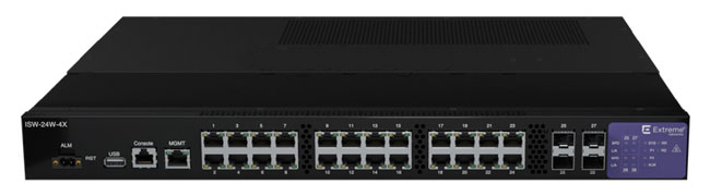 Extreme Networks ISW-12 ISW-28 802.3bt 24GbP 4 SFP+ 1RU (ISW-24W-4X)